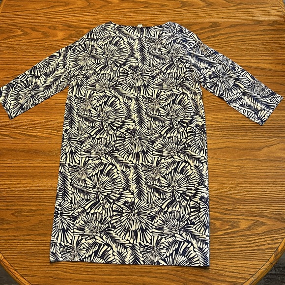 Garnet Hill Silk Midi Dress 3/4 Sleeve - Picture 4 of 10